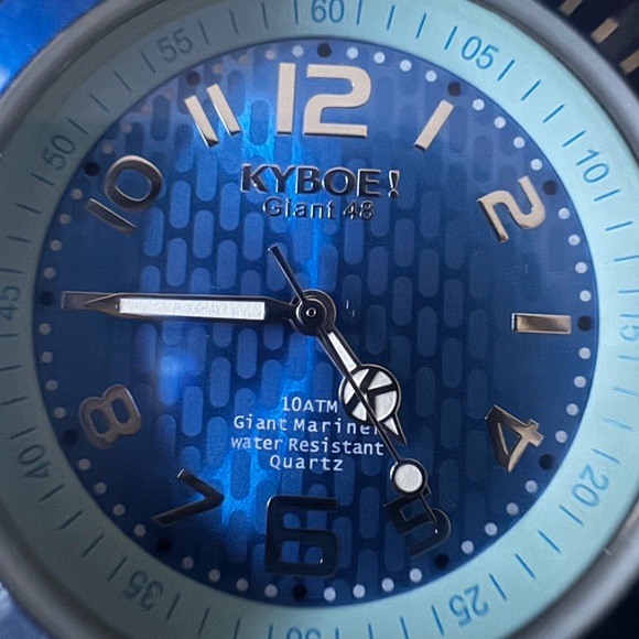 Kyboe! Turquoise Blue 40mm Quartz New - Picture 2 of 11